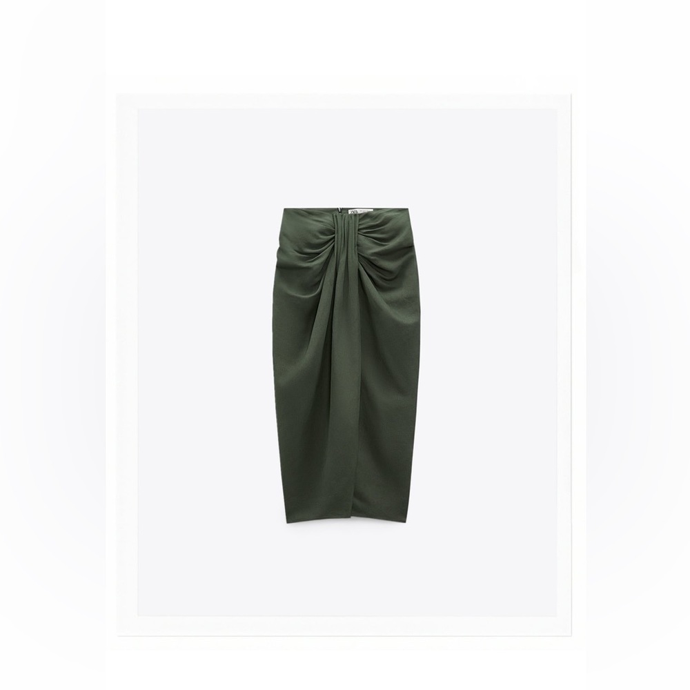 Zara green skirt and shirt